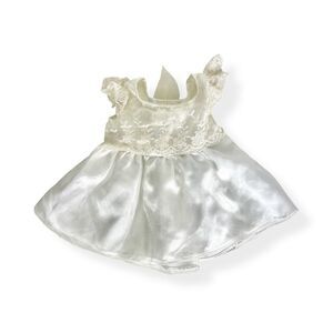Build-A-Bear White Lace Doll Dress